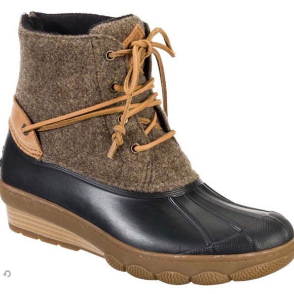 sperry boots wedge